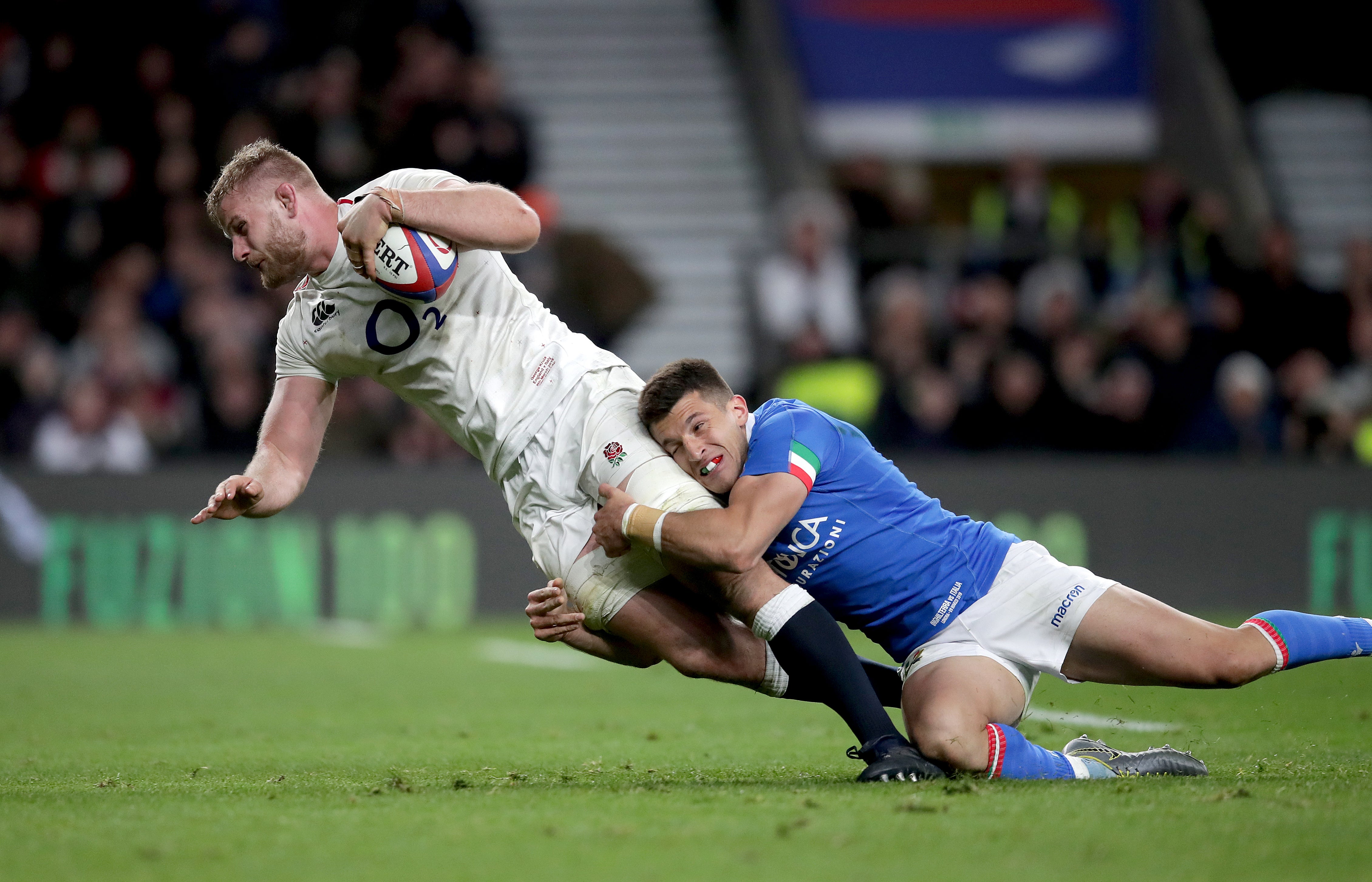 George Kruis, left, made 45 appearances for England (Adam Davy/PA)