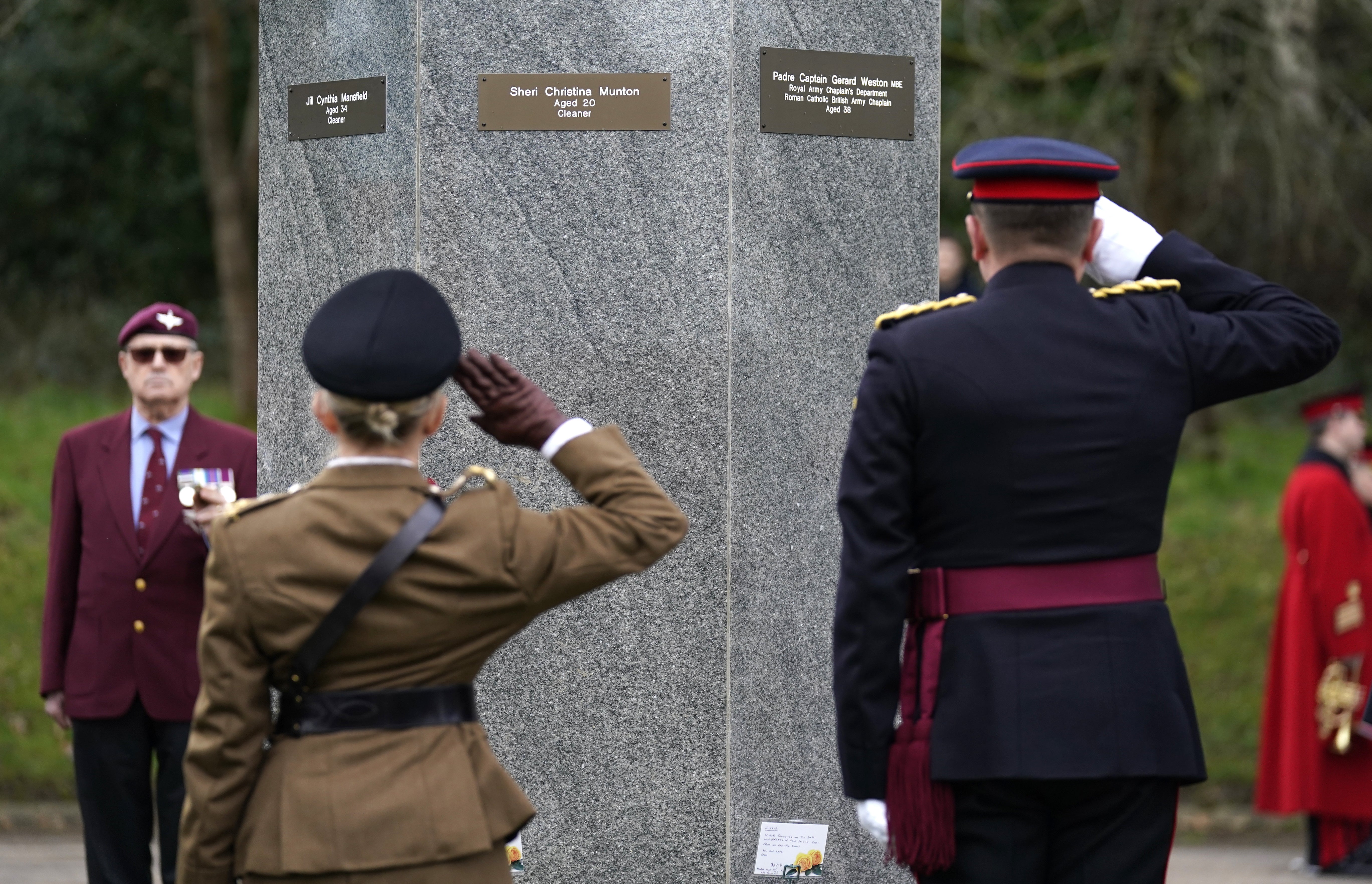 The dead included a cleaner and an Army Chaplain (Andrew Matthews/PA)