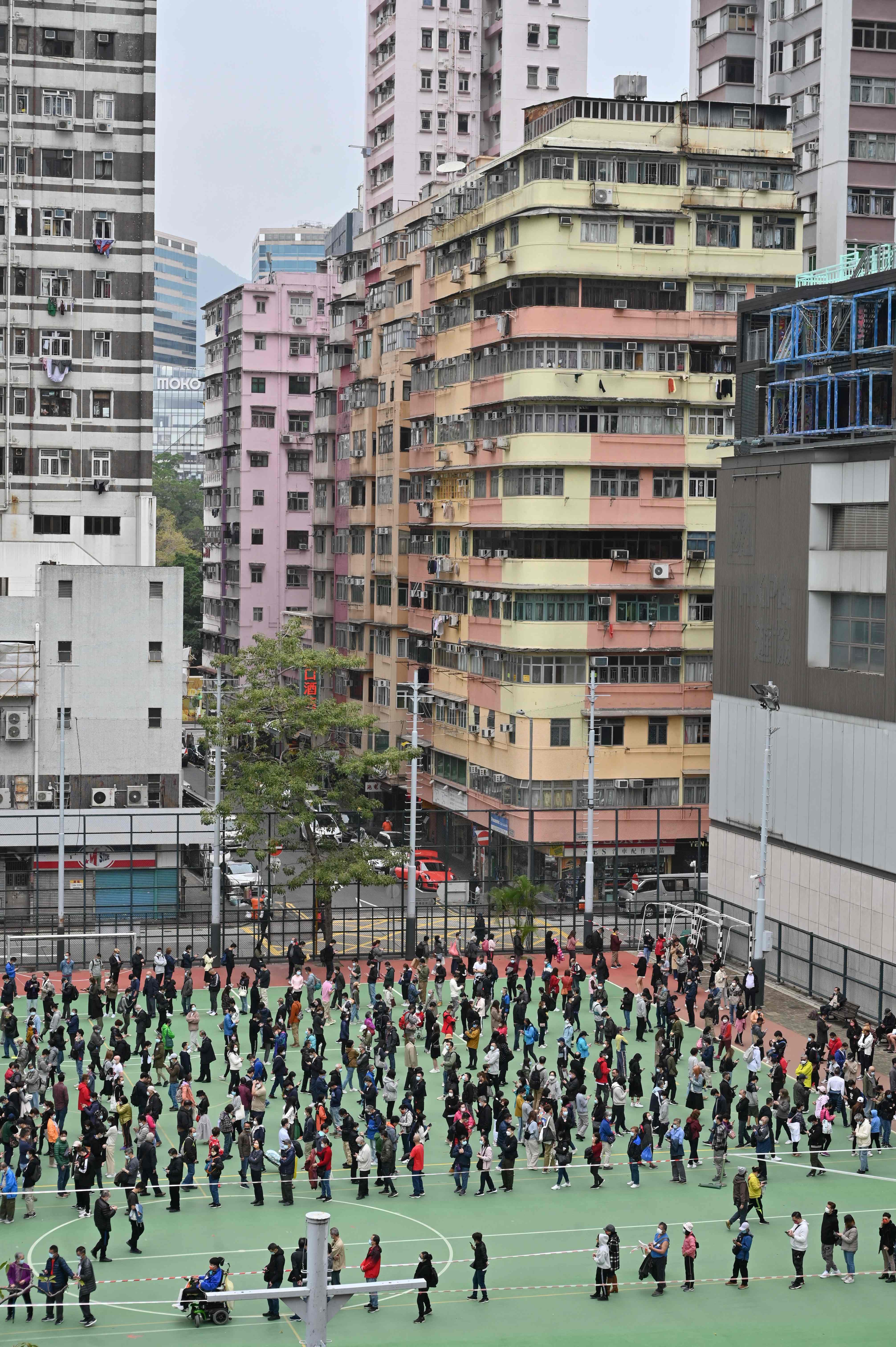 Hong Kong to enforce mass Covid testing as city battles record