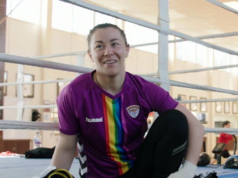 Liverpool’s Molly McCann competes in the UFC’s women’s flyweight division
