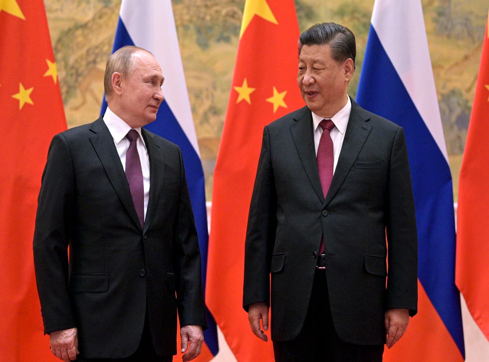 <p>President Xi Jinping met his Russian counterpart Vladimir Putin in Beijing earlier this month</p>