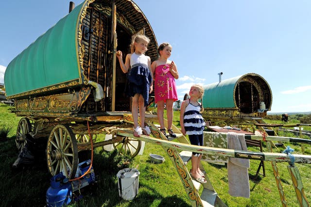 Roma, Gypsy and Traveller families were upset at Jimmy Carr’s ‘joke’ (Owen Humphreys/PA)