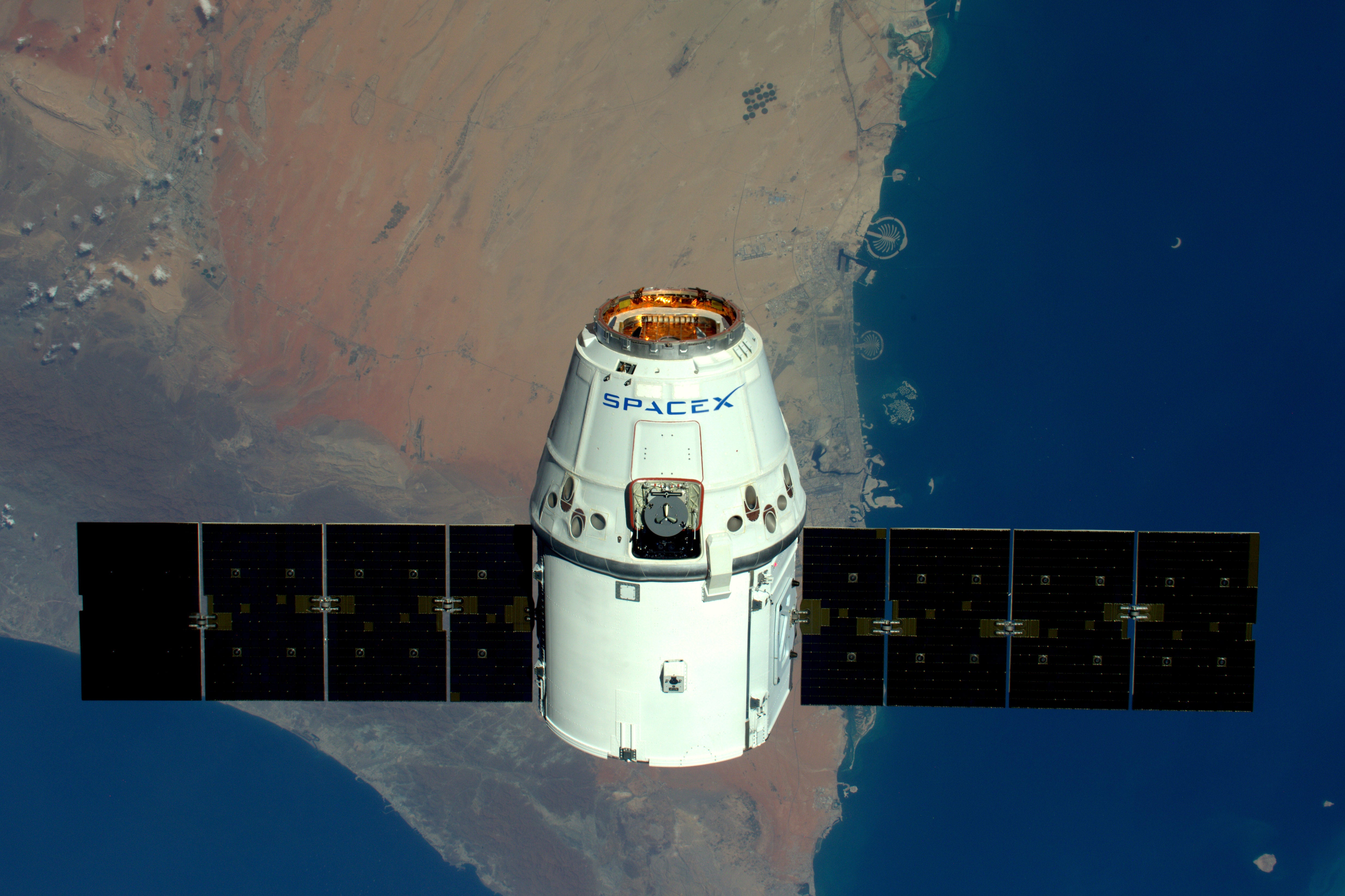 Europe’s SpaceX Dragon orbiting above Dubai