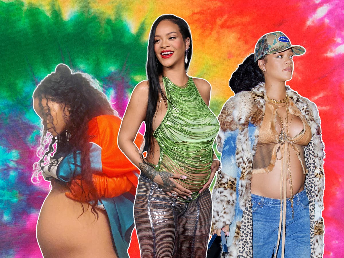 Pregnant Rihanna turns her baby bump into a fashion statement in