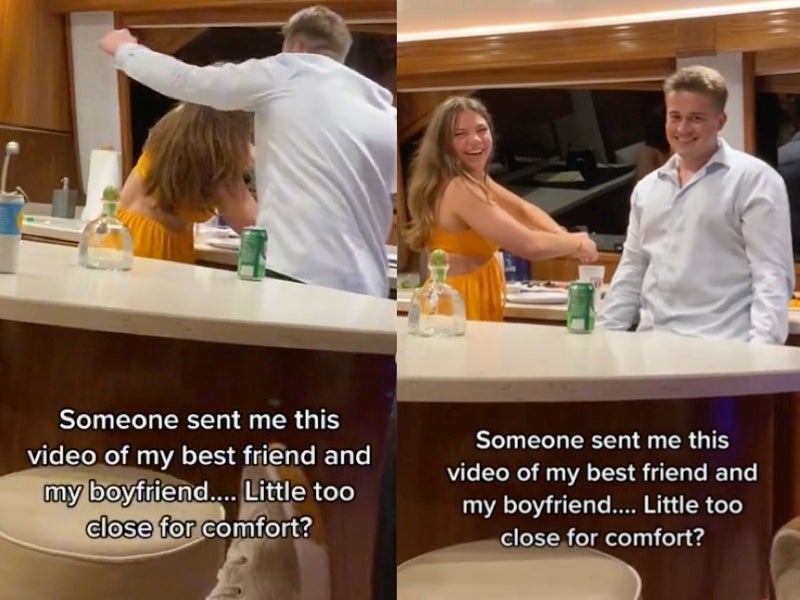 Woman sparks debate after sharing a video she was sent of her boyfriend dancing with her best friend