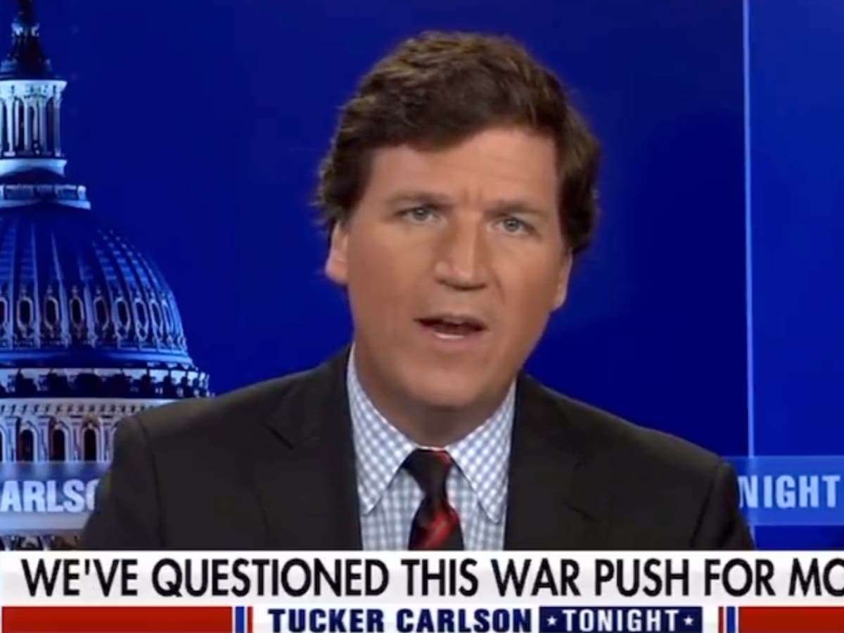 Tucker Carlson links US support for Ukraine to Trump conspiracy theory that saw him impeached