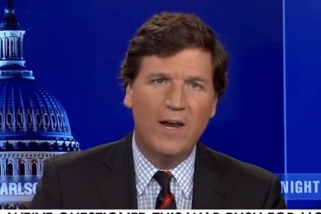 <p>Tucker Carlson says Ukraine is “not even a democracy,” calling it “corrupt” as Russia moves its troops into eastern regions of the country.</p>