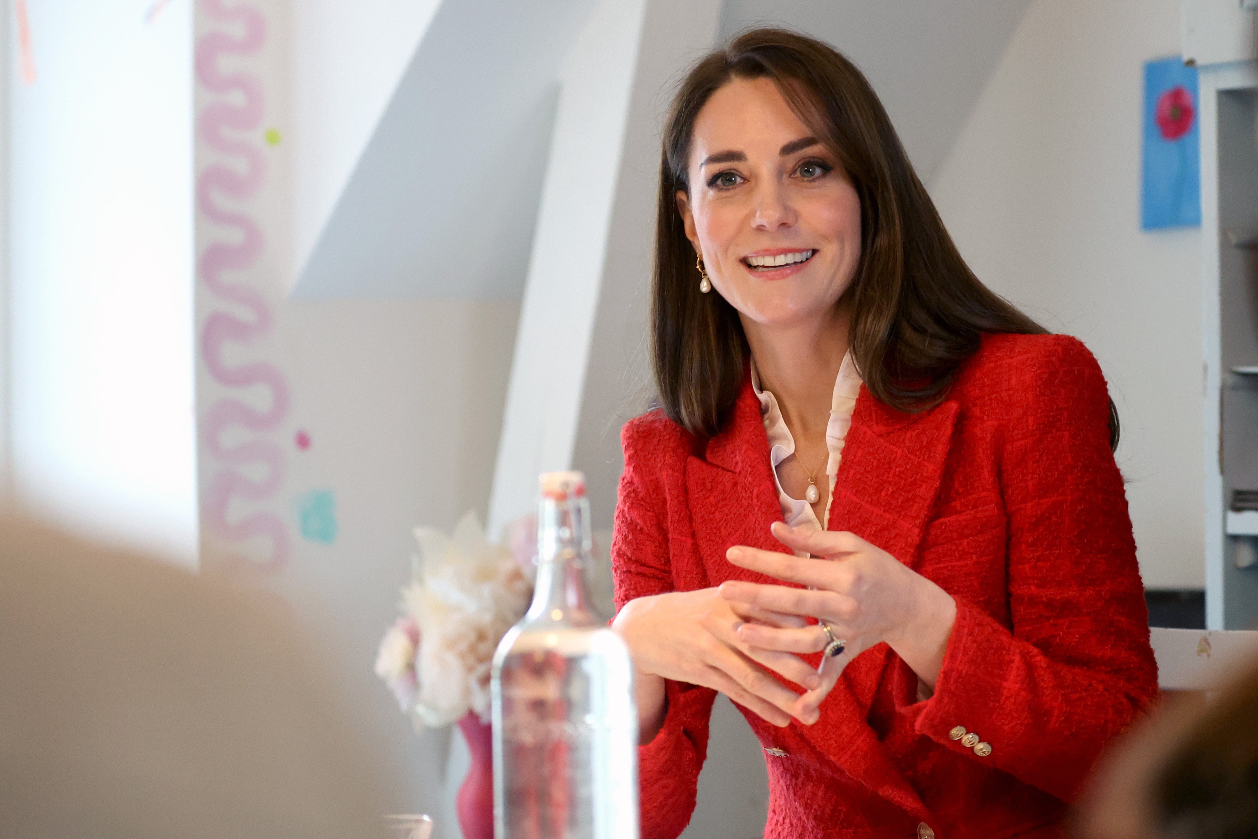 The Duchess of Cambridge during a visit to the CIMPH Understanding Your Baby Project at Bornemuseet, The Children’s Museum in Frederiksberg, Copenhagen, Denmark (Chris Jackson/PA)