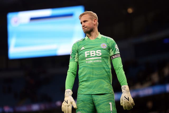Kasper Schmeichel says Leicester’s performances are picking up (Barrington Coombs/PA)