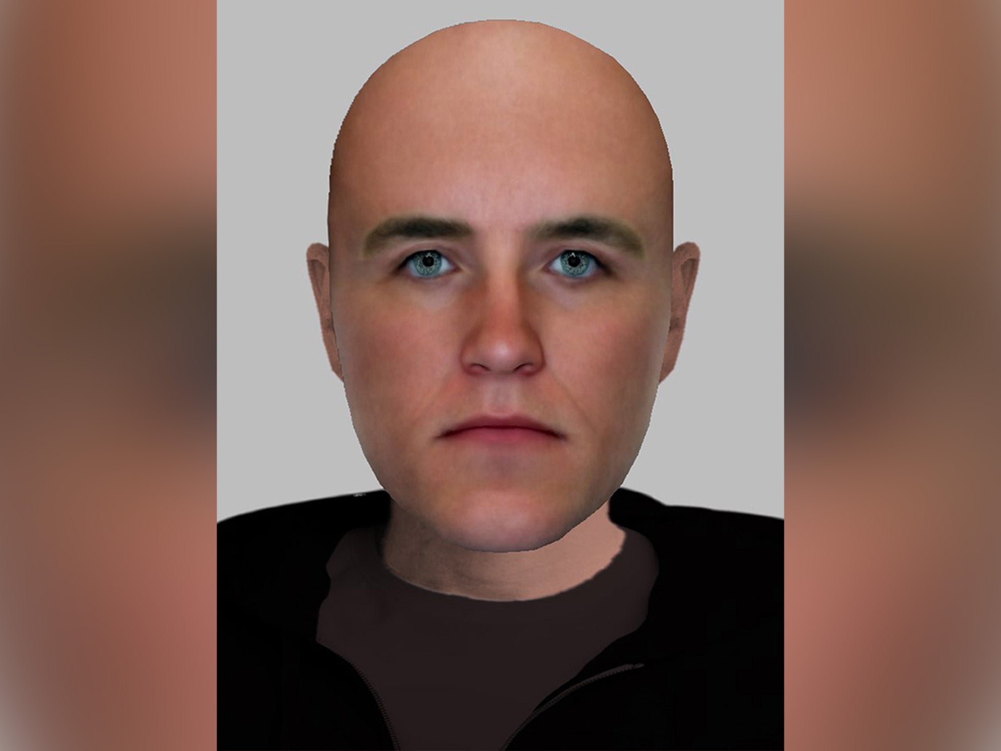 The police have released an e-fit of a man in roller skates indecently exposing himself to lone women on several occasions