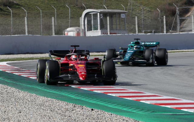 Charles Leclerc terminó más rápido en la mañana inaugural en Barcelona (Bradley Collyer/PA)