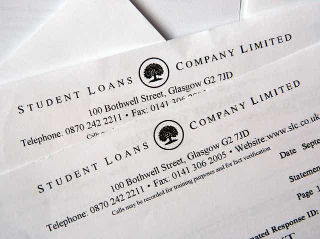 Statements from the Student Loans Company Limited (Johnny Green/PA)