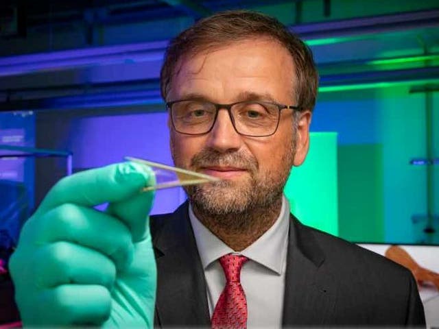 <p>Professor Oliver Schmidt developed the world’s smallest battery for use in tiny computers</p>