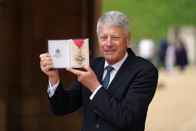 Nick Ross was made a CBE by the Princess Royal at Windsor Castle (Steve Parsons/PA)
