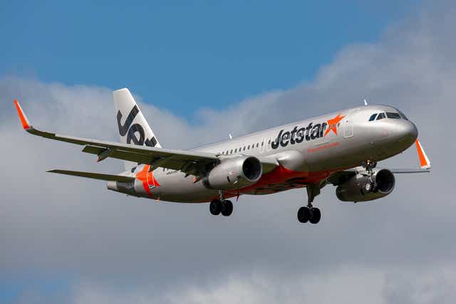 <p>A Jetstar Airbus A320-232</p>