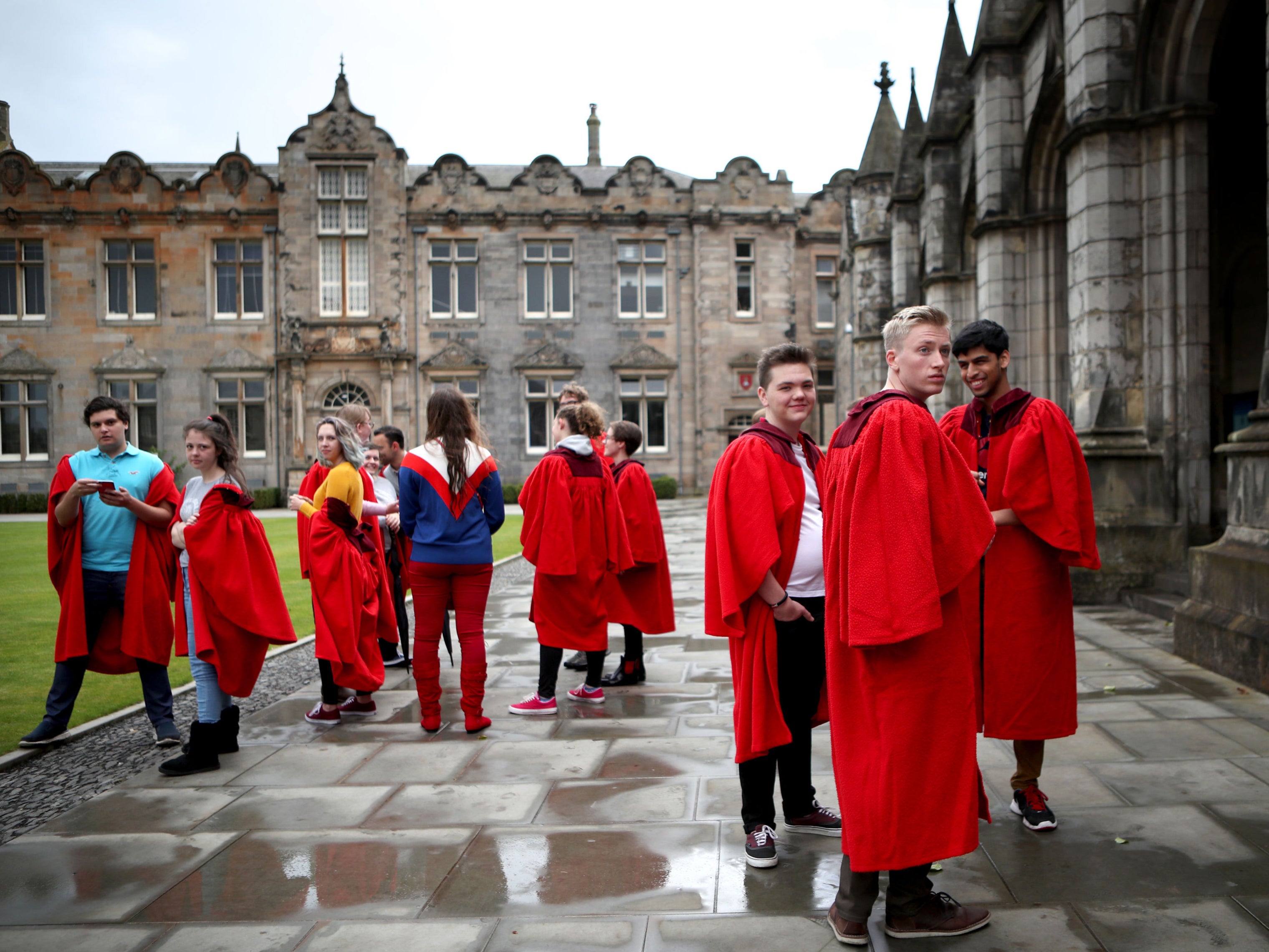 <p>Students at the University of St Andrews</p>