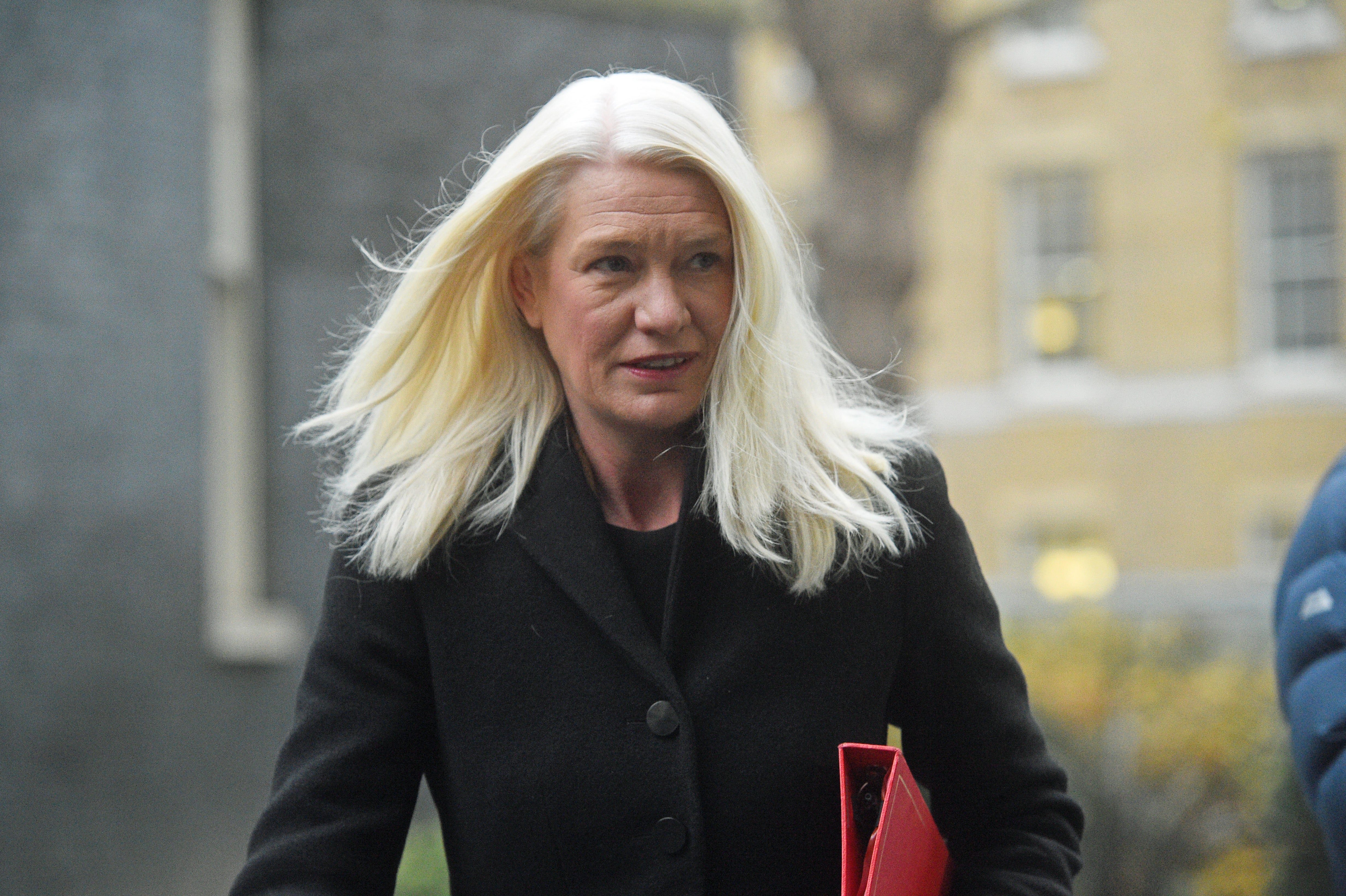 Amanda Milling arrives in Downing Street, London, ahead of the government’s weekly Cabinet meeting at the Foreign and Commonwealth Office (FCO/PA)