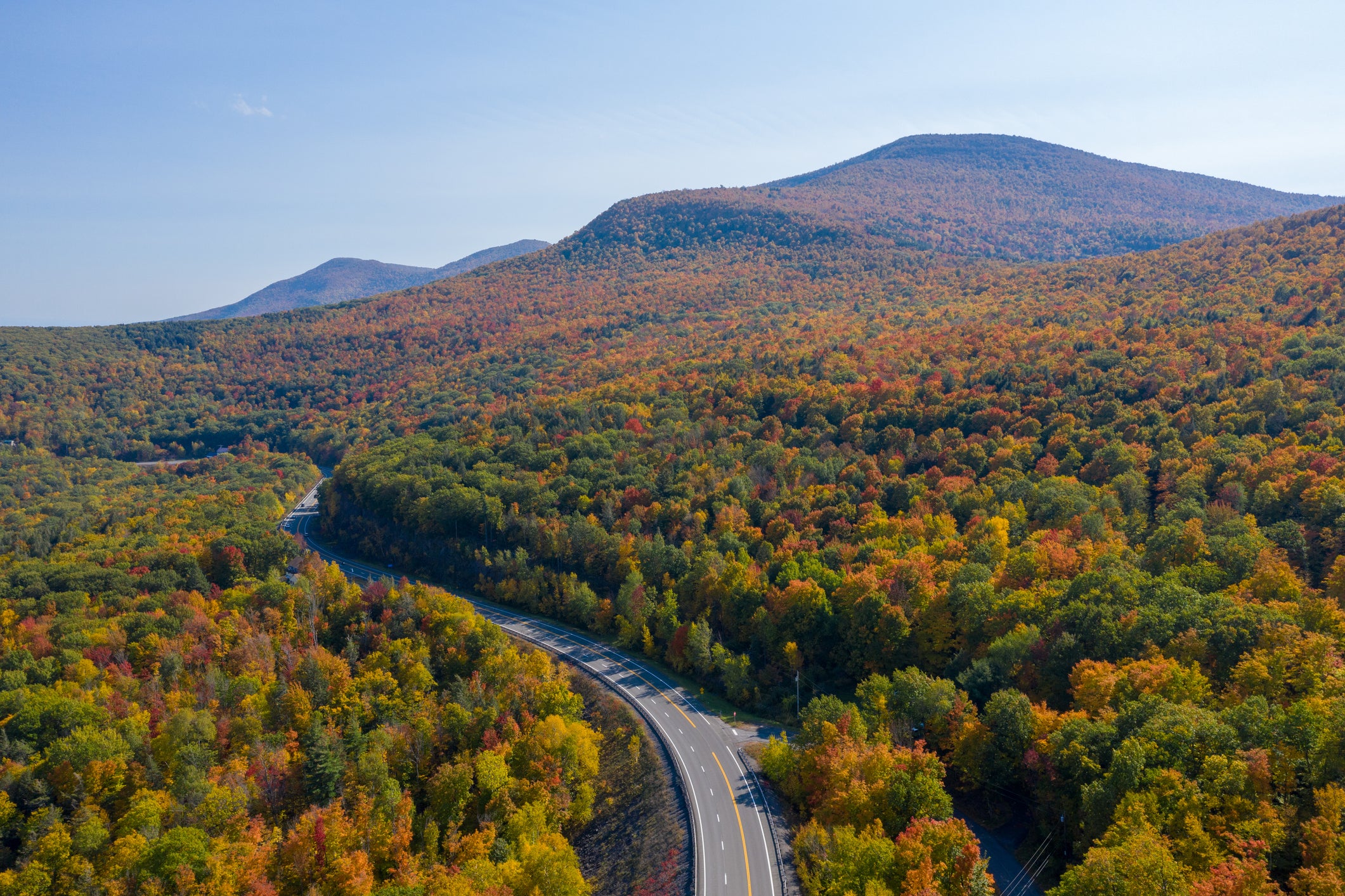 In the Catskills, about 100 miles north of Manhattan, there are 98 peaks over 3,000ft