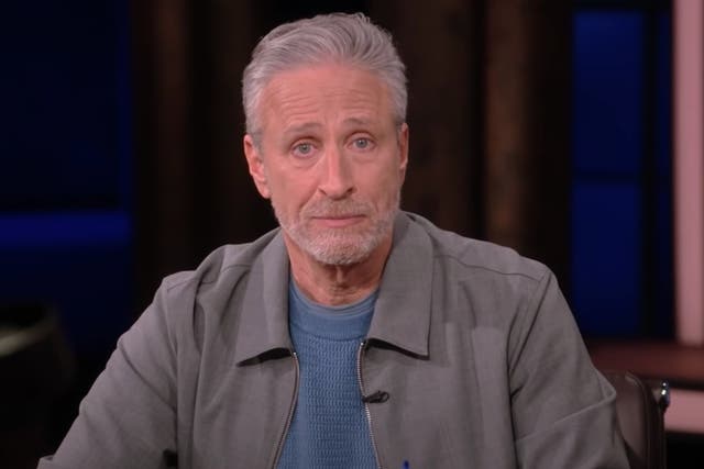 <p>Jon Stewart in a trailer for his show ‘The Problem With Jon Stewart'</p>