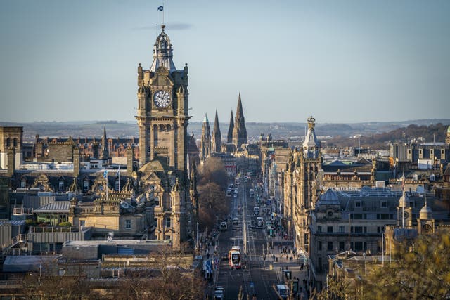<p>A view of Edinburgh</p>