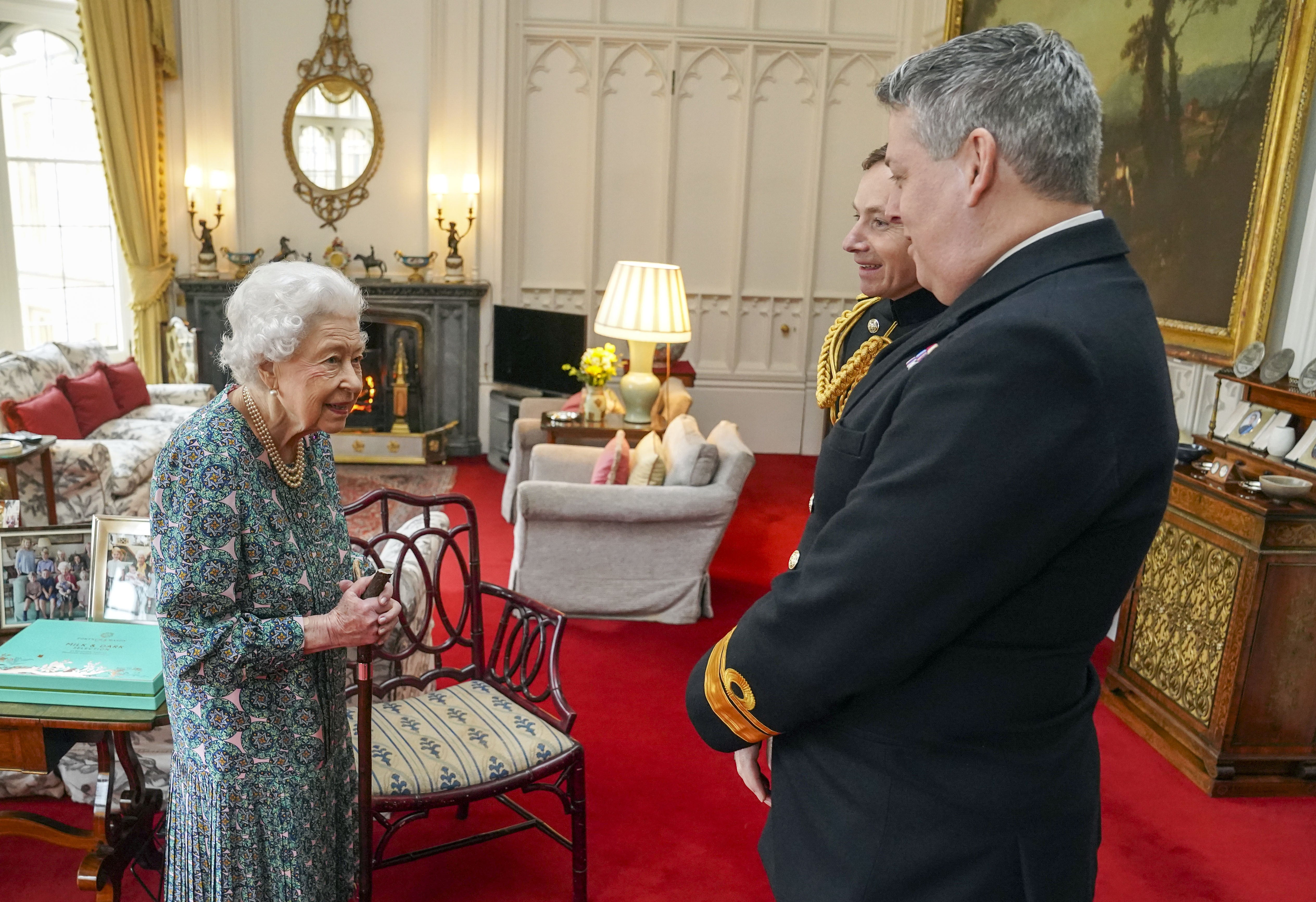 The Queen during an audience last week (Steve Parsons/PA)