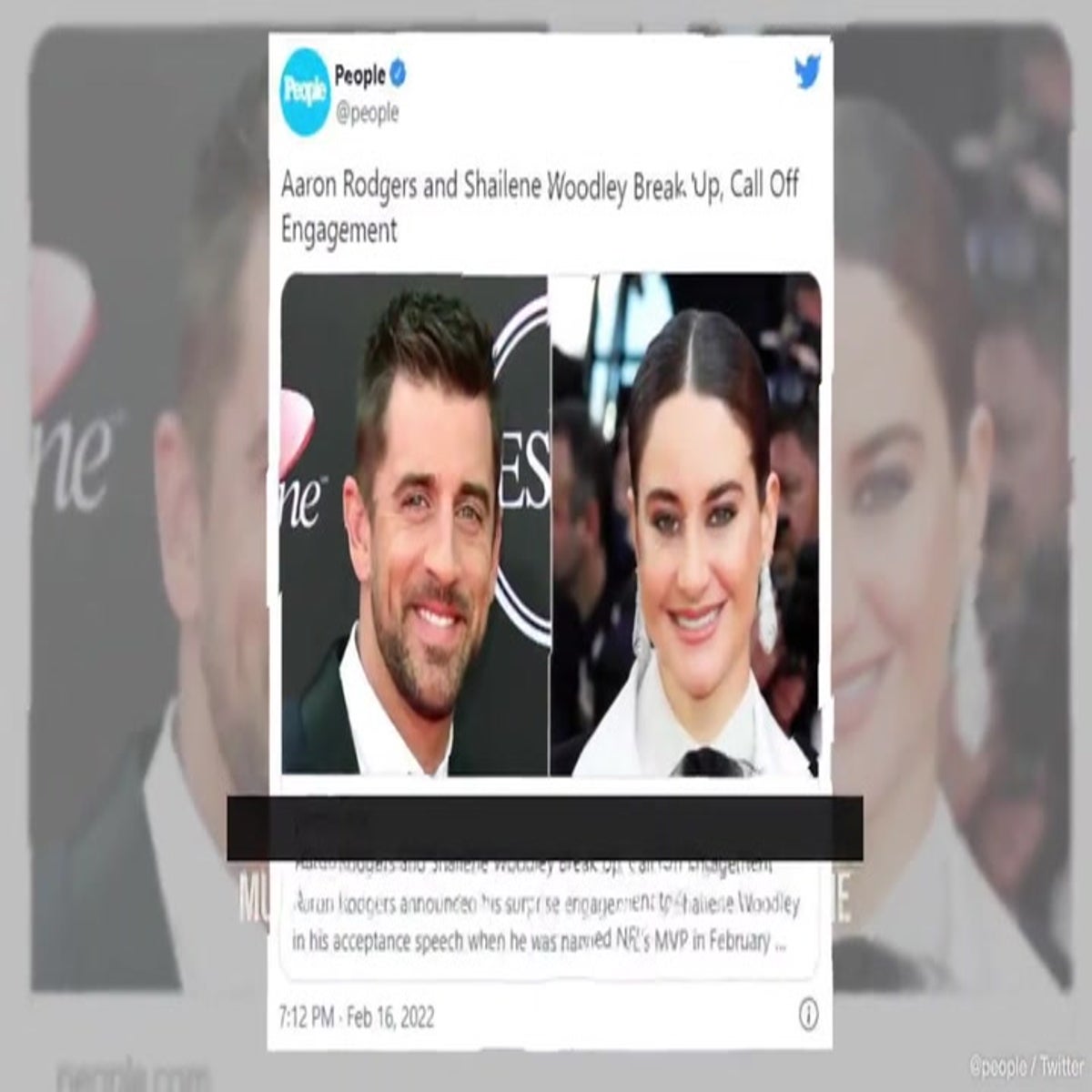 Aaron Rodgers Apologizes to Shailene Woodley After Vaccine Debate