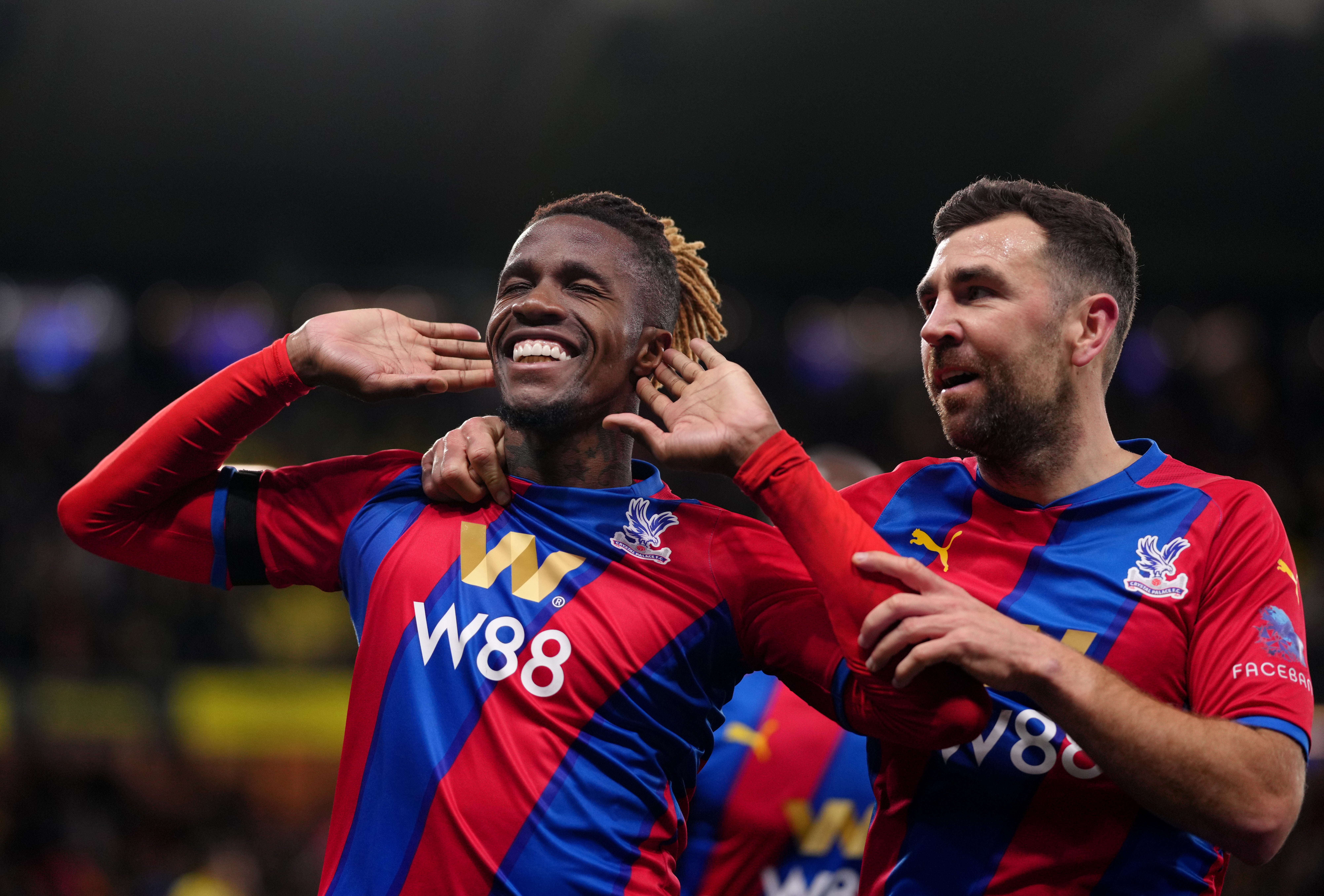 Wilfried Zaha starred as the Eagles soared past the Hornets