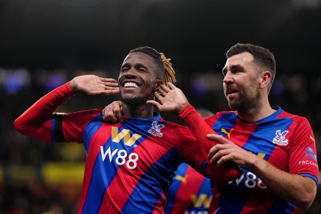 <p>Wilfried Zaha starred as the Eagles soared past the Hornets </p>