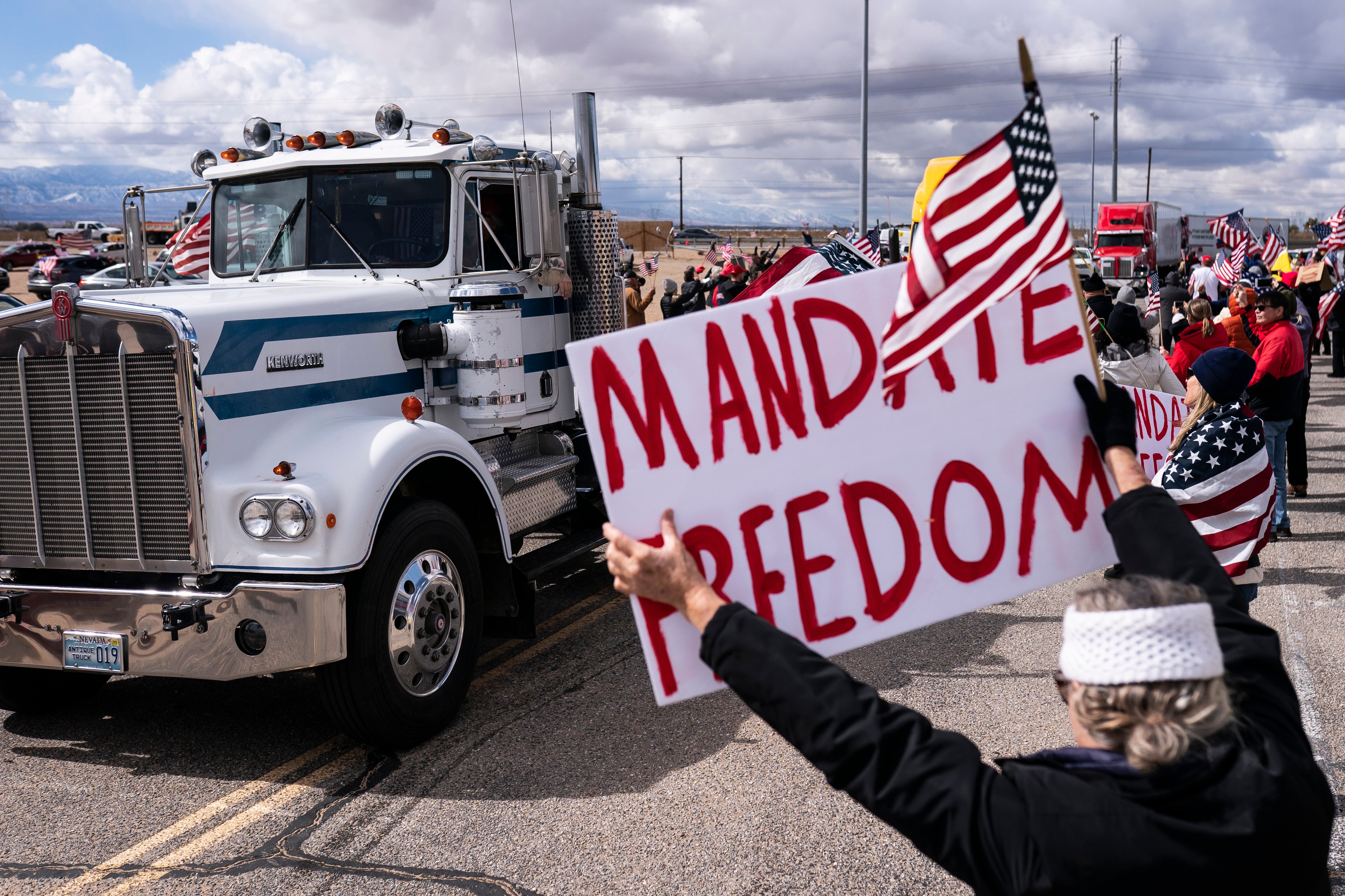 California convoy opposing COVID-19 mandates hits the road