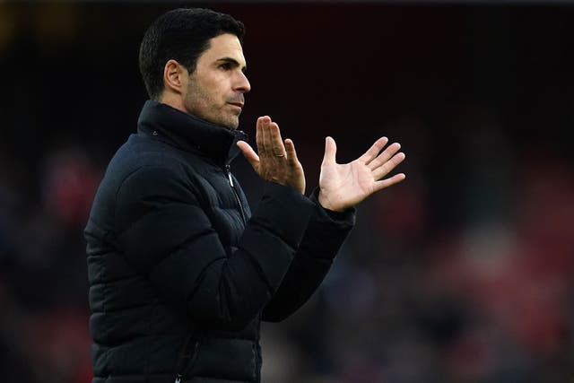Arsenal manager Mikel Arteta could go all-out attack against Wolves (John Walton/PA)