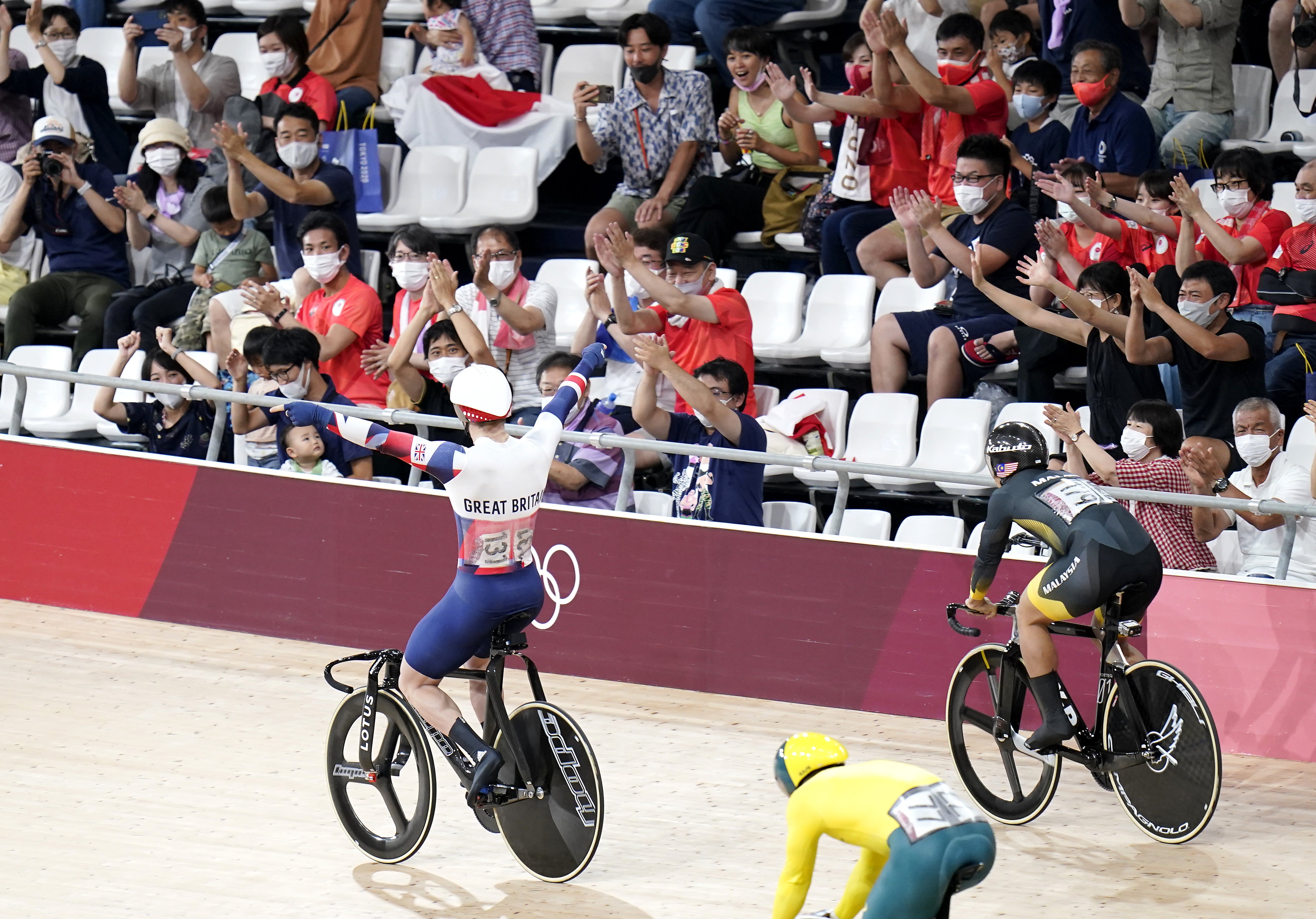 Kenny signed off with a stunning keirin victory at the Tokyo Olympics (Danny Lawson/PA)