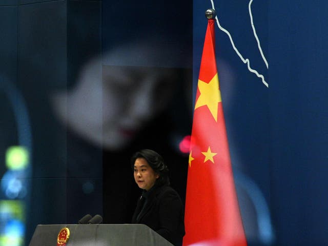 <p>Chinese Foreign Ministry spokesperson Hua Chunying called all parties to exercise restrain  while blaming the US for hyping war</p>