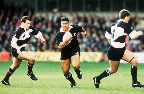 All Black Inga Tuigamala against the Barbarians at Cardiff Arms Park, 1993
