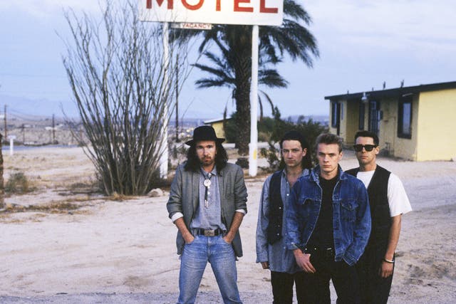 <p>Desert storm: (from left) The Edge, Bono, Larry Mullen Jr and Adam Clayton in Death Valley, 1986</p>