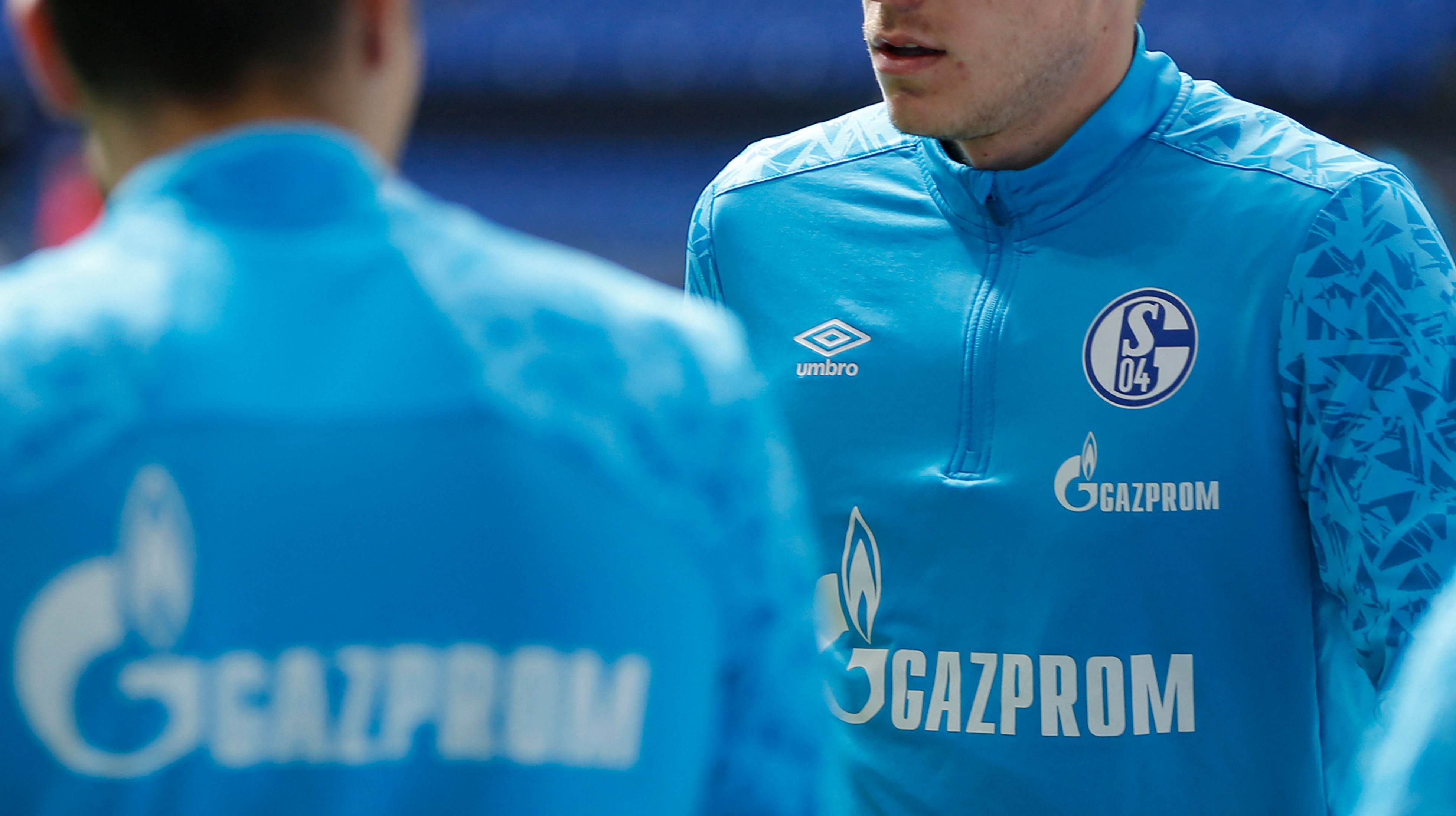 Schalke are sponsored by Gazprom