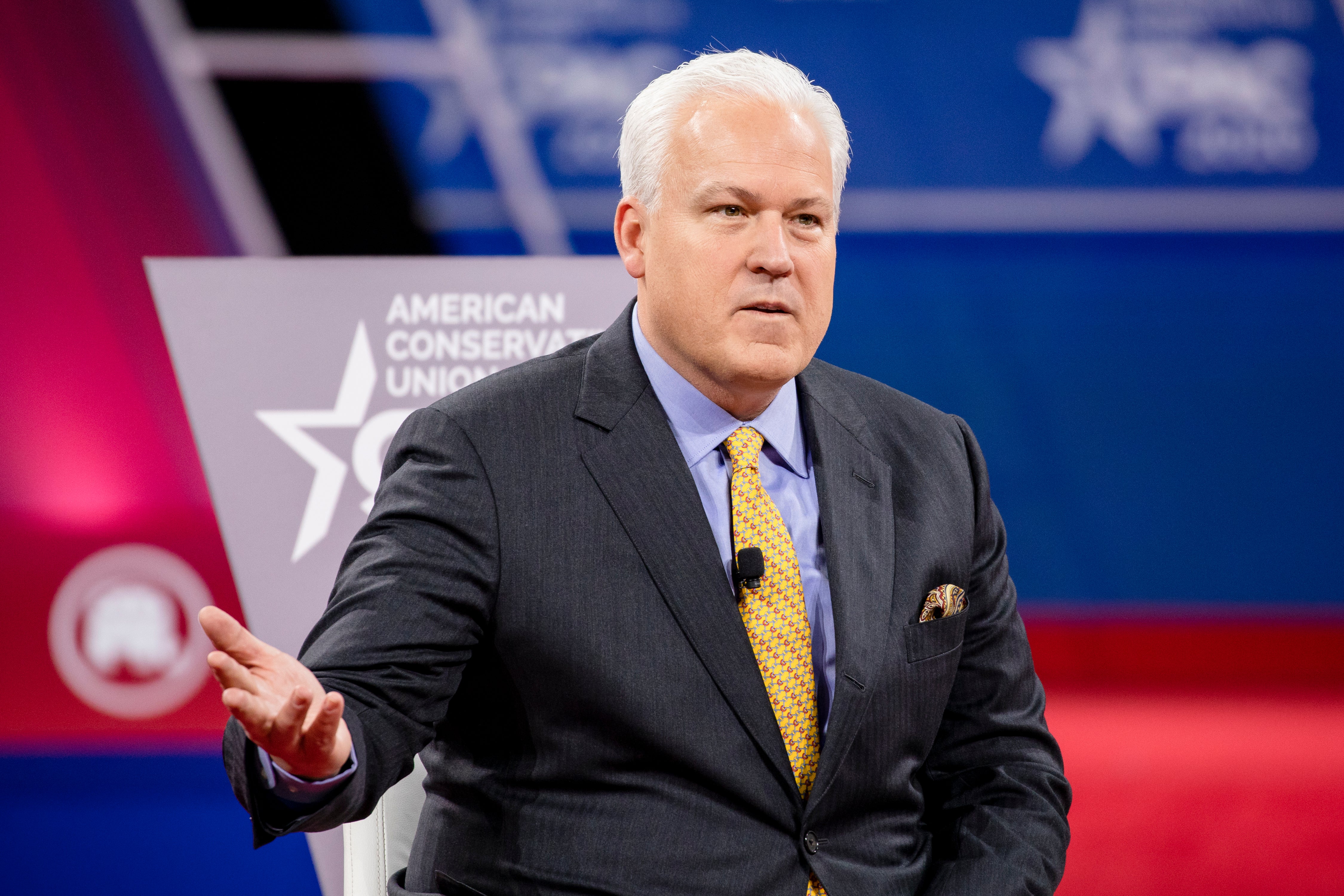 Matt Schlapp, Chairman of the American Conservative Union, speaks during the Conservative Political Action Conference 2020 (CPAC) hosted by the American Conservative Union on February 28, 2020 in National Harbor, MD. (Photo by Samuel Corum/Getty Images)