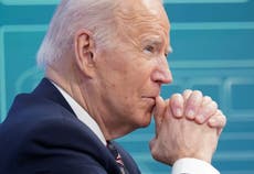 Biden news - live: President to address US on Ukraine as Wall Street plunges amid Russian invasion