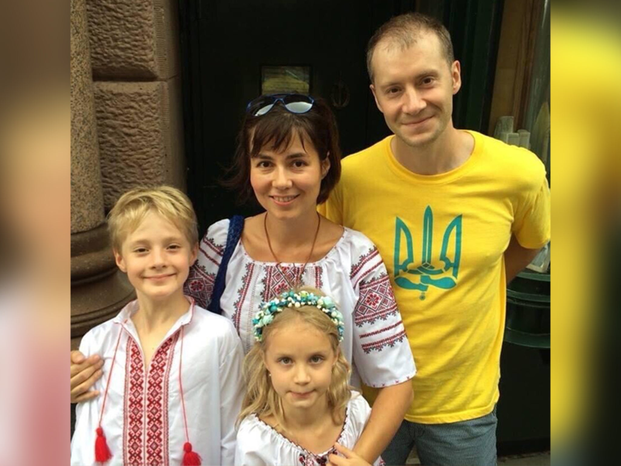 Maria and Dmitriy Genkin with their children Aaron and Dasha