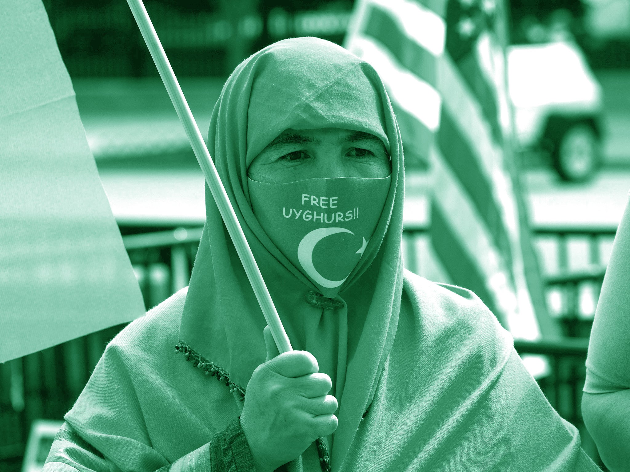 <p>Uyghurs are oppressed in China</p>