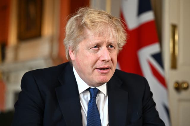 Boris Johnson described the Russian attack on Ukraine as ‘barbaric’ (Jeff J Mitchell/PA)