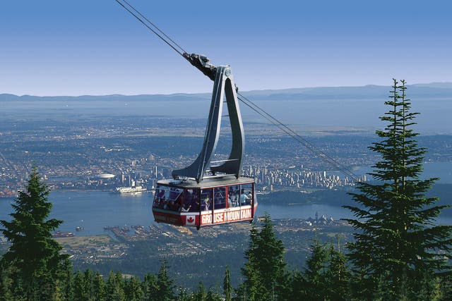 <p>The Grouse mountain gondola</p>