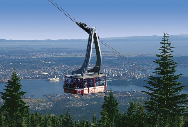 <p>The Grouse mountain gondola</p>