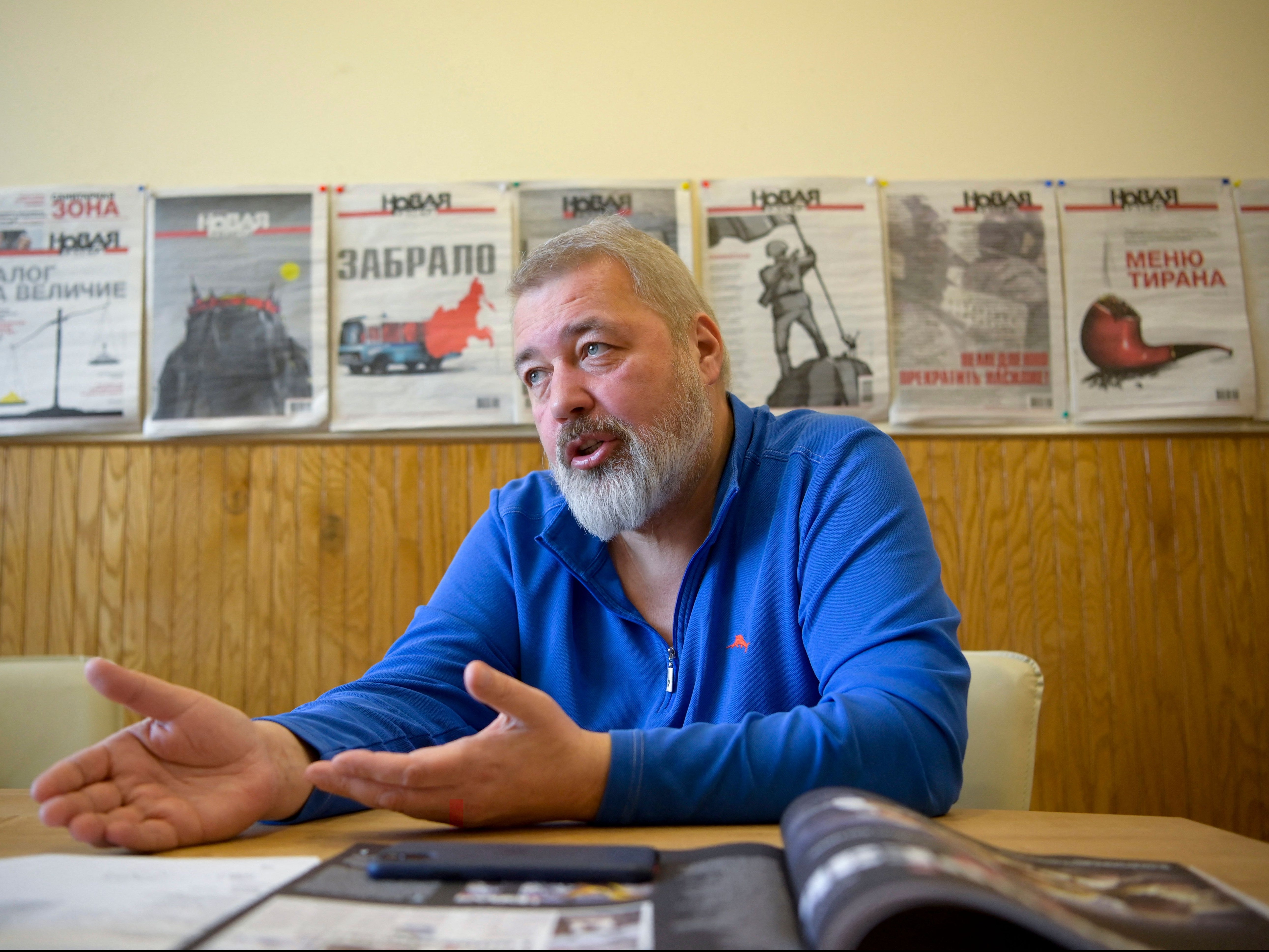 Dmitry Muratov said Novaya Gazeta would publish in both Russian and Ukranian following the invasion