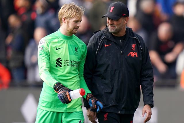 <p>Liverpool manager Jurgen Klopp admits he has to keep Caoimhin Kelleher happy and playing him in the Carabao Cup final helps</p>