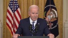 Joe Biden refuses to say why US is not personally sanctioning Putin after Ukraine invasion