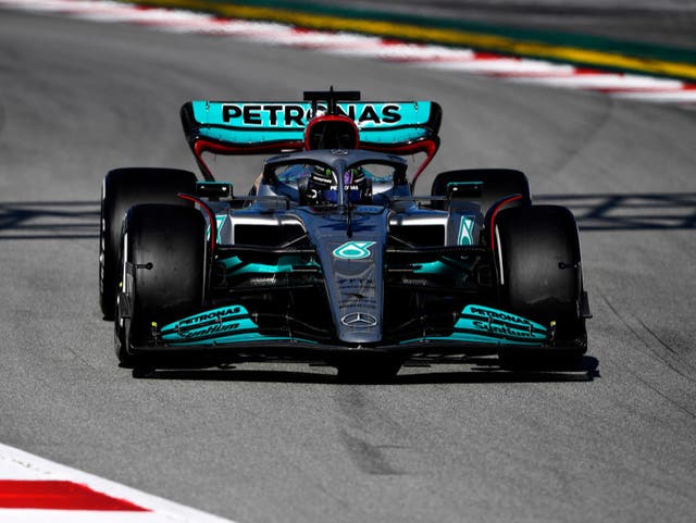 <p>Mercedes produced a solid showing in the first round of preseason testing in Barcelona </p>