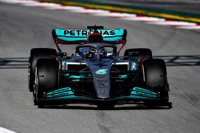 <p>Mercedes produced a solid showing in the first round of preseason testing in Barcelona </p>
