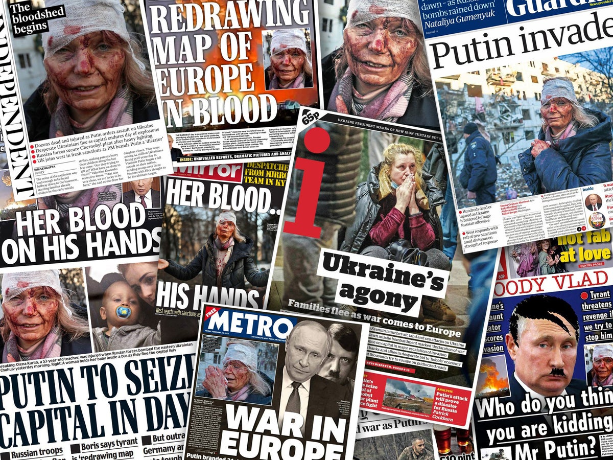 A dark day for Europe' How UK newspapers reported Russia's ...
