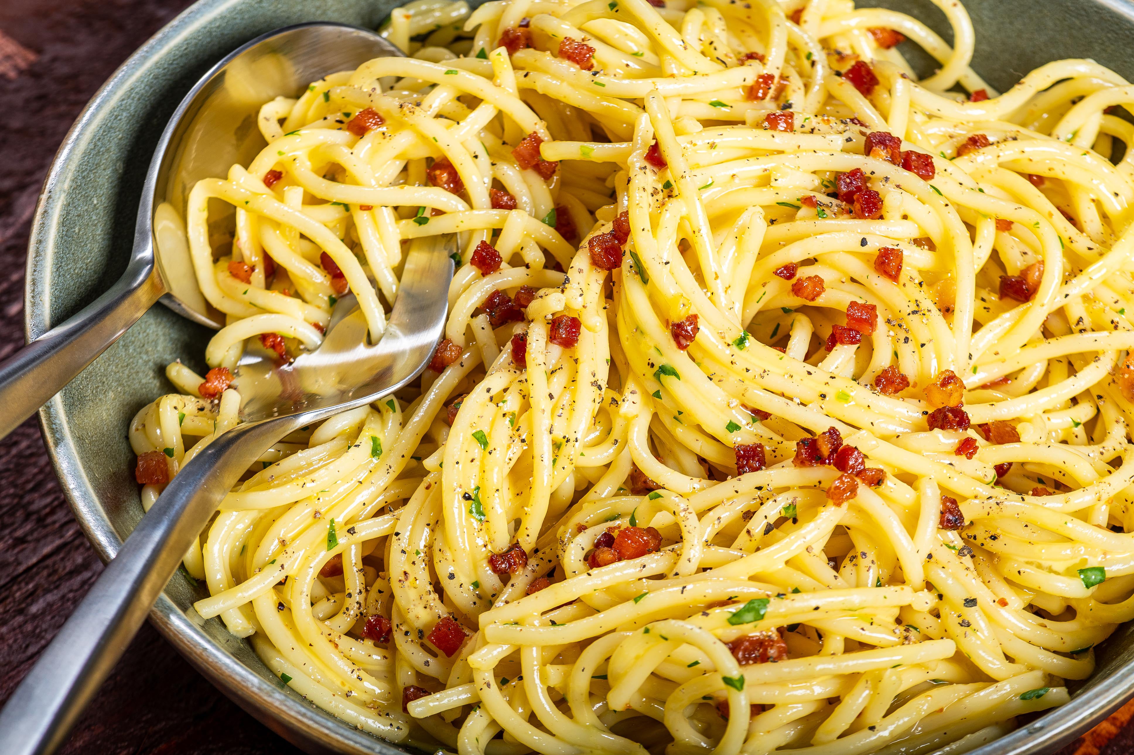 Spaghetti Carbonara With Pancetta