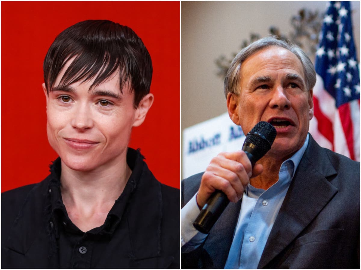 Elliot Page condemns Texas governor over &lsquo;dangerous&rsquo; comments about healthcare for trans children